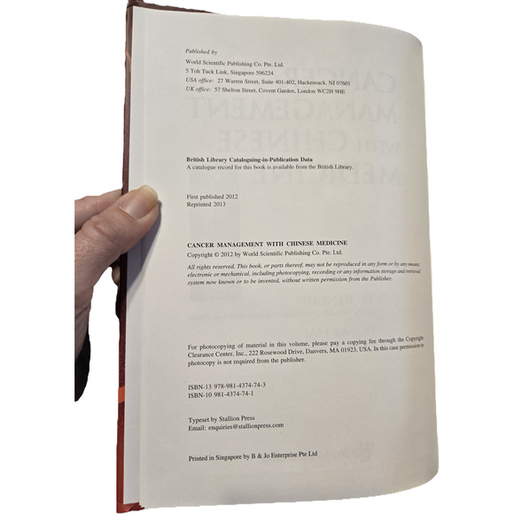 Cancer management with Chinese medicine by Yu Rencun Hong Hai 9789814374743 - Picture 7 of 8